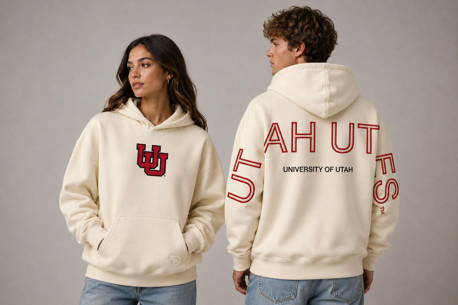 Cream University of Utah® Signature Hoodie