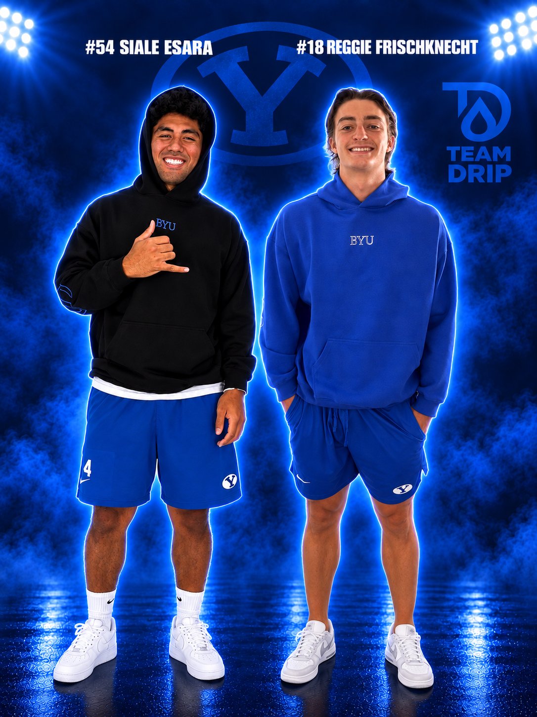 Black BYU Cougars Signature Oversized Embroidered Hoodies Preorder