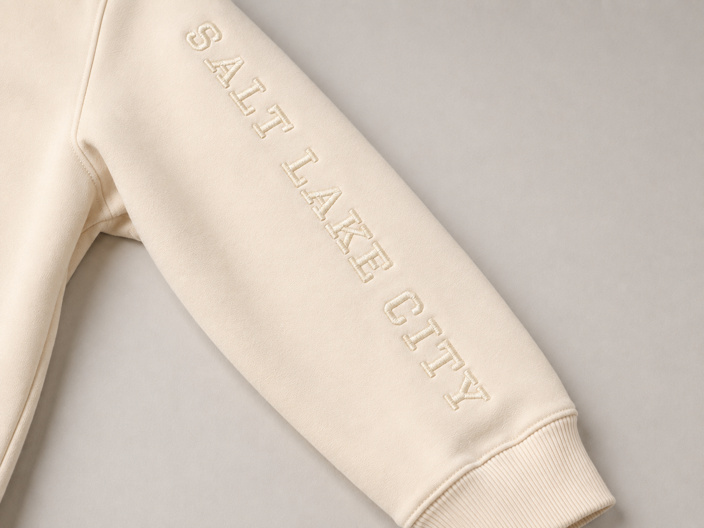 Cream University of Utah® Embossed Sweatshirt