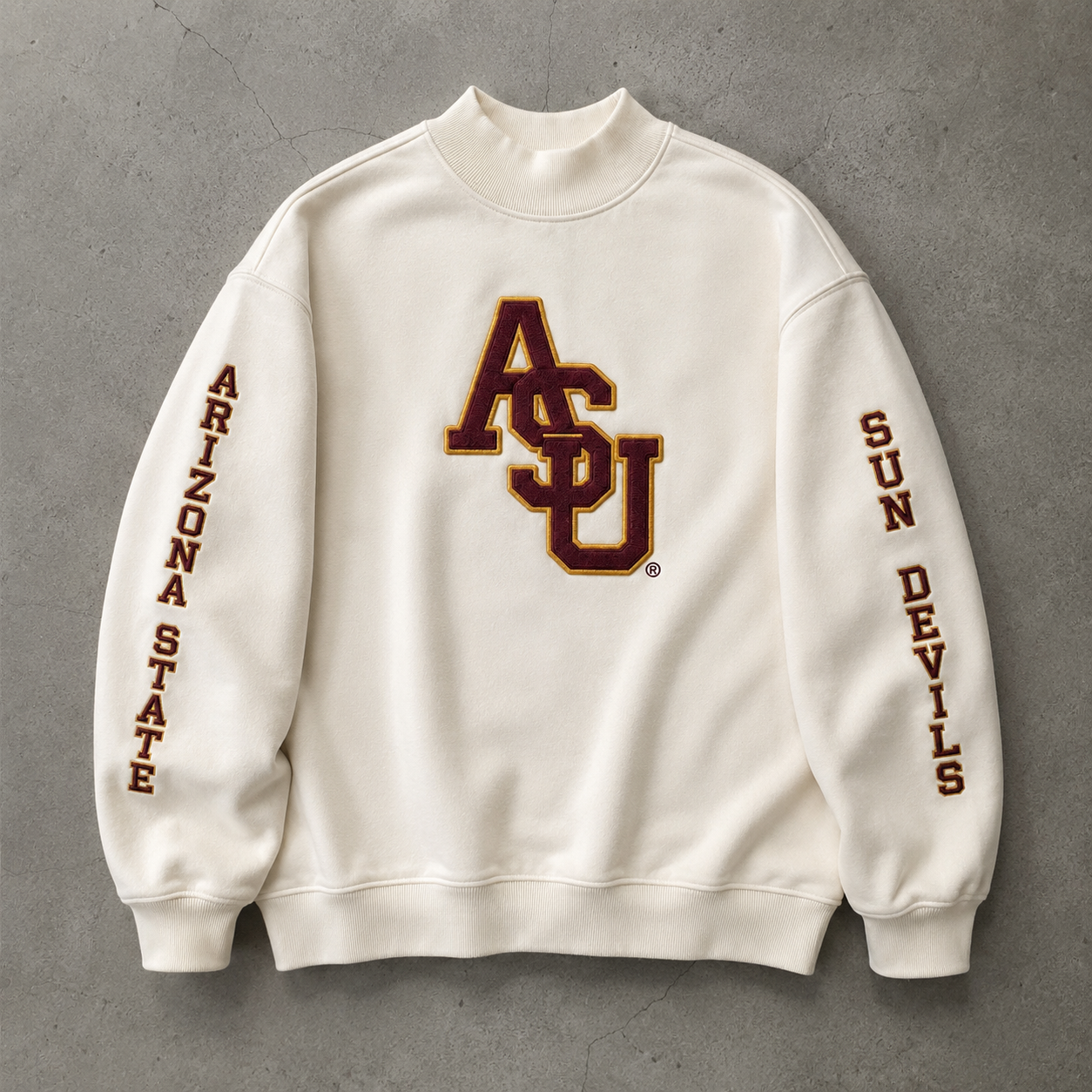 COMING SOON>> Arizona State University® Mock Neck Sweatshirt