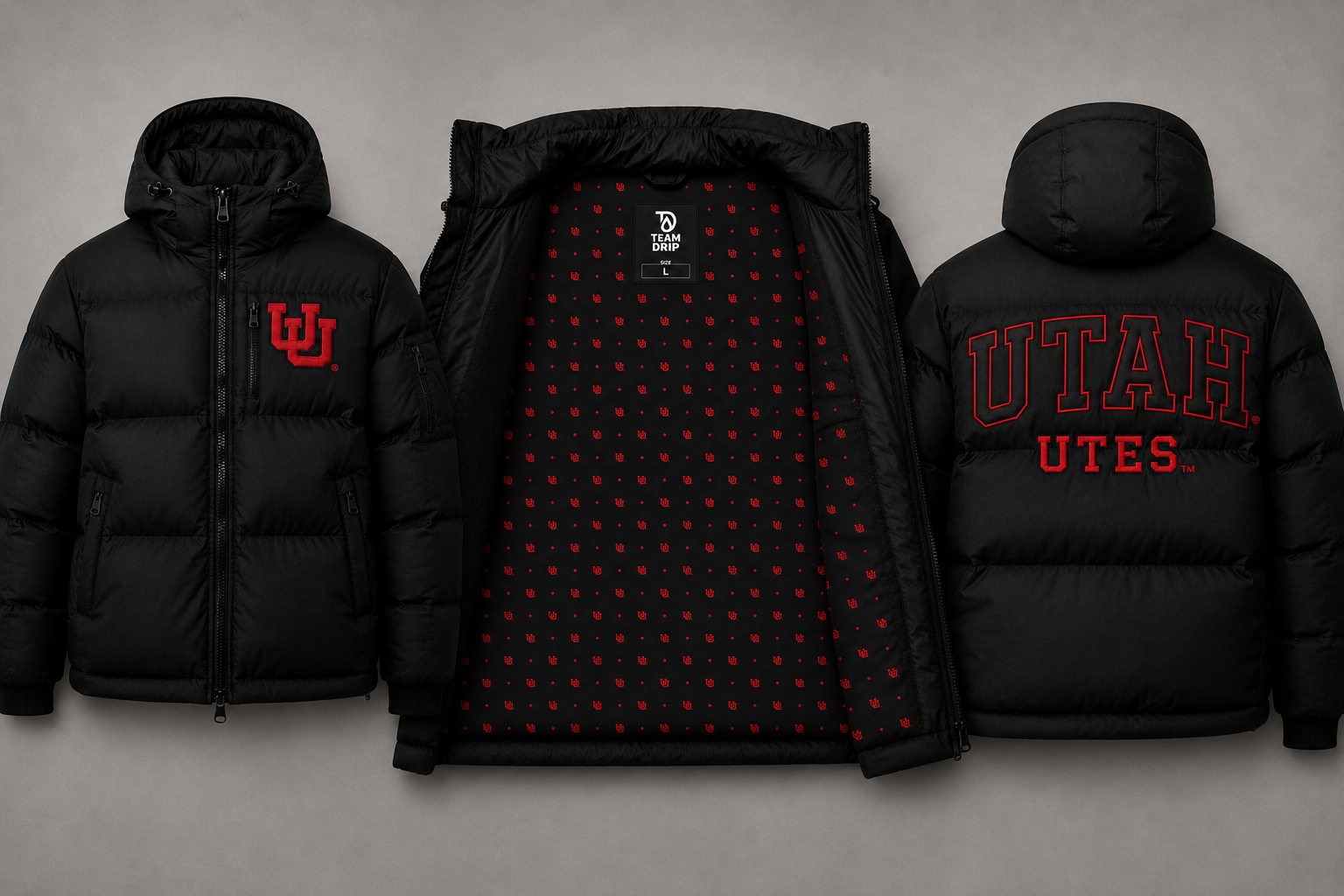 Utah Utes® Premium Puffer Down Coat PRE ORDER ONLY