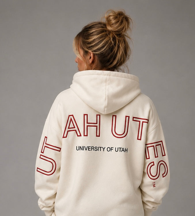 Cream University of Utah® Signature Hoodie