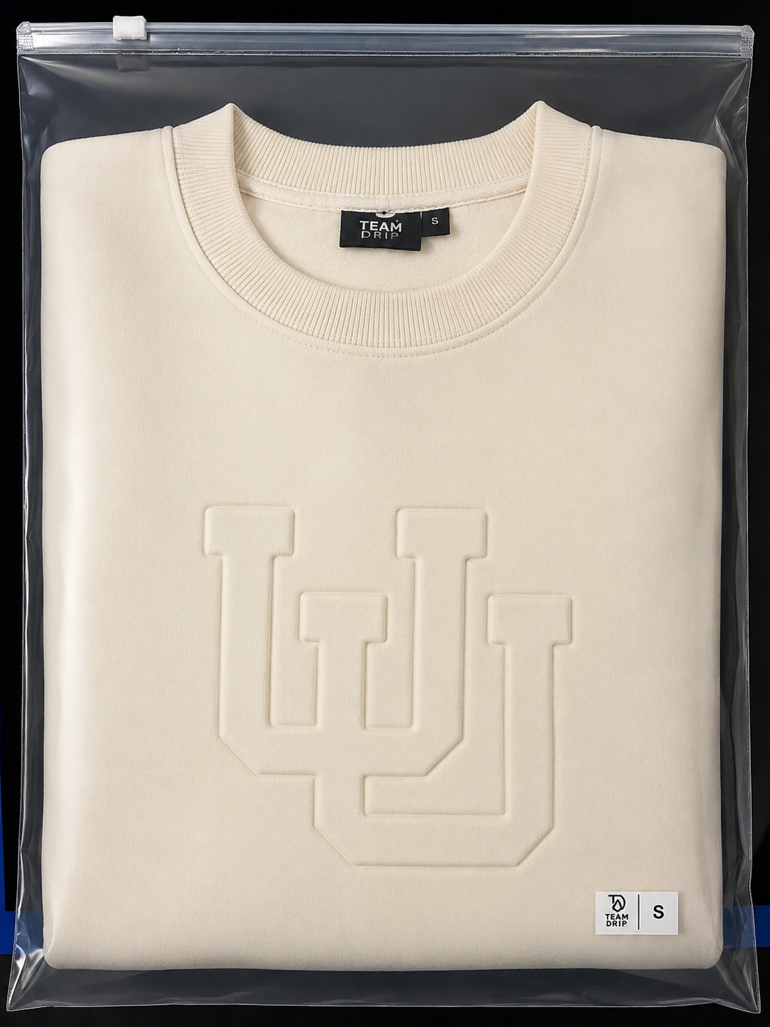 Cream University of Utah® Embossed Oversized Sweatshirt