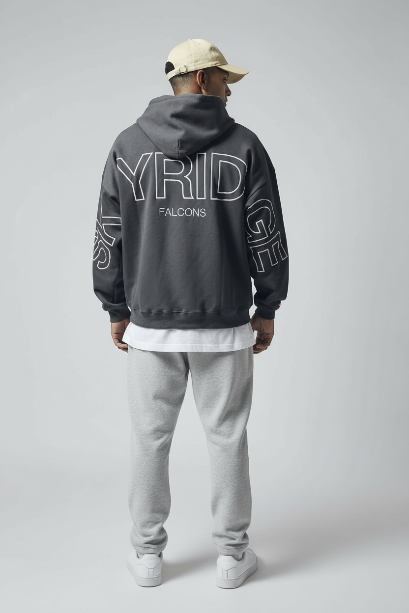 SKYRIDGE Embroidered Signature Hoodie Black