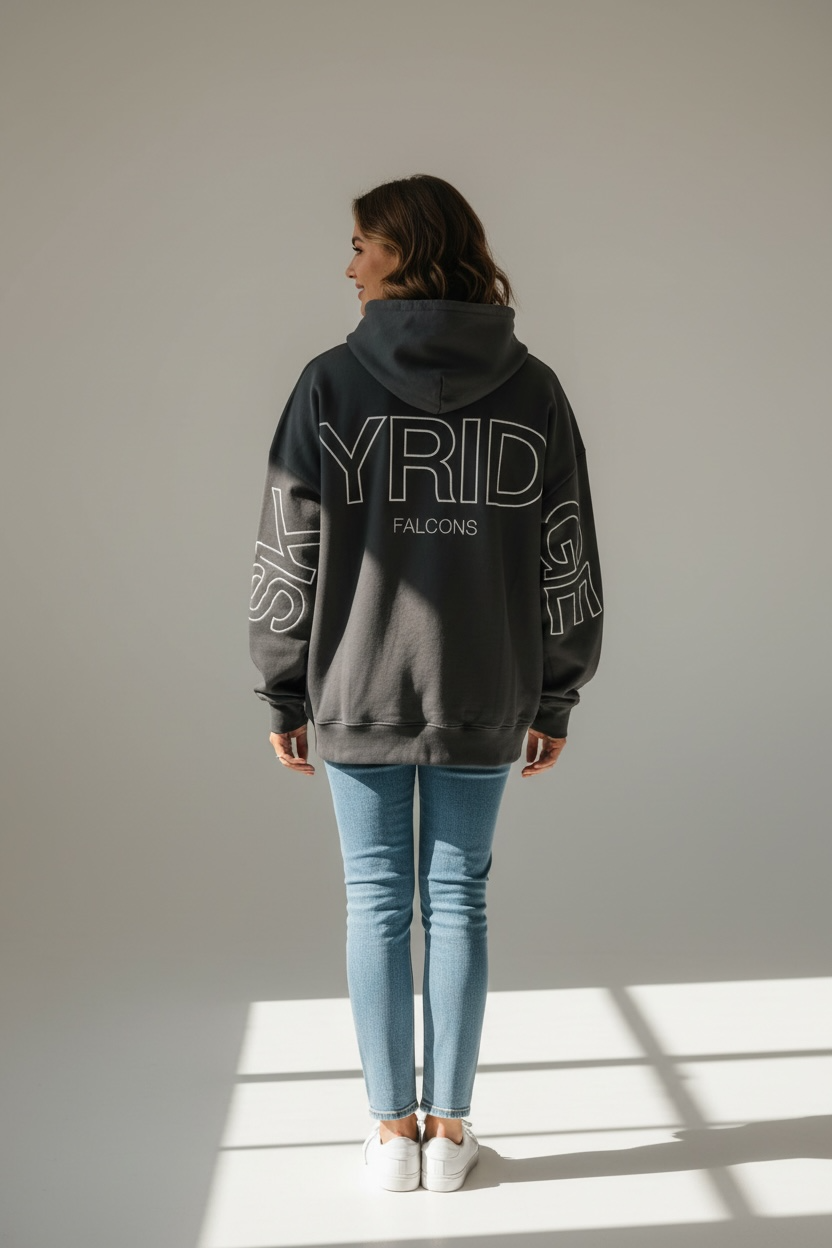 SKYRIDGE Embroidered Signature Hoodie Black